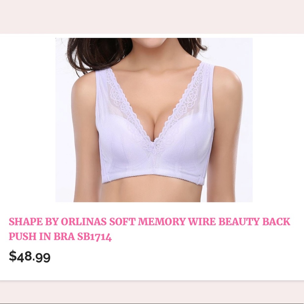 Soft Beauty Back Push In Bra lilac 36C